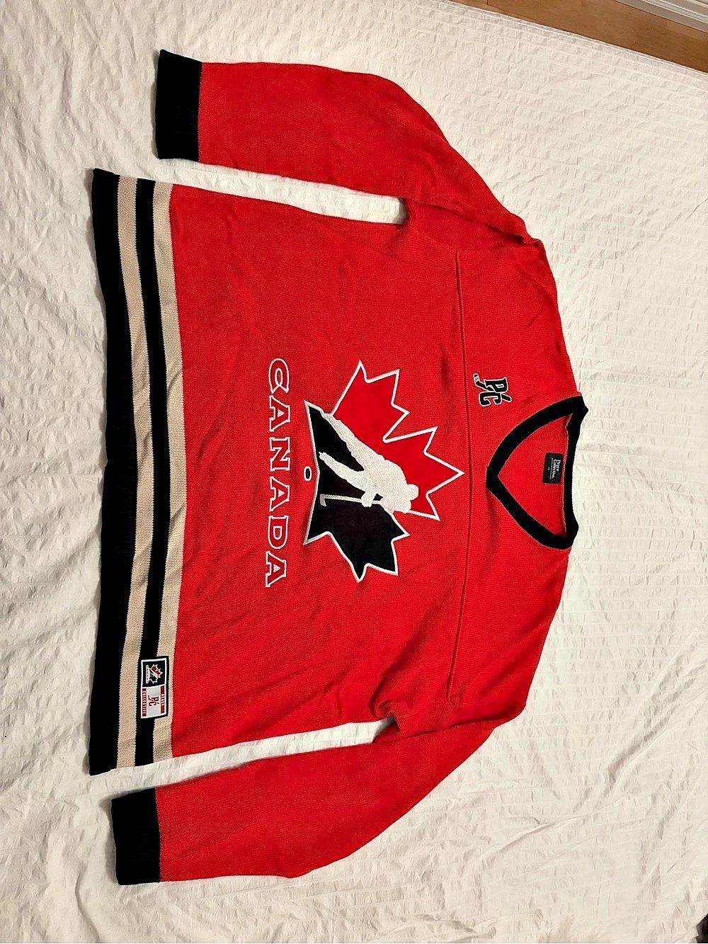 Peace Collective Hockey Canada Knit Sweater - Red